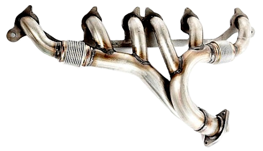 exhaust header of a 1991 1999 jeep