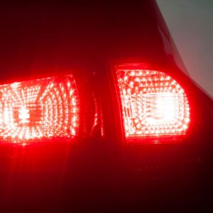 illuminated car brake light