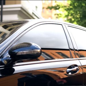 side shot of a car emphasizing the window glass