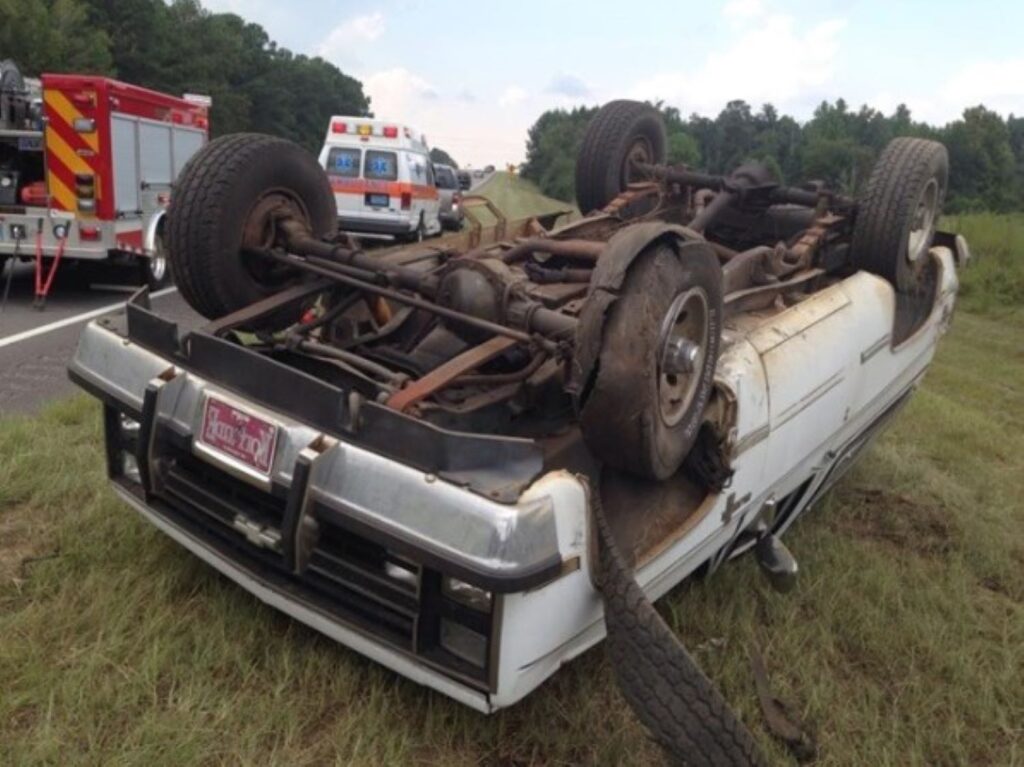 old tire causing car accident