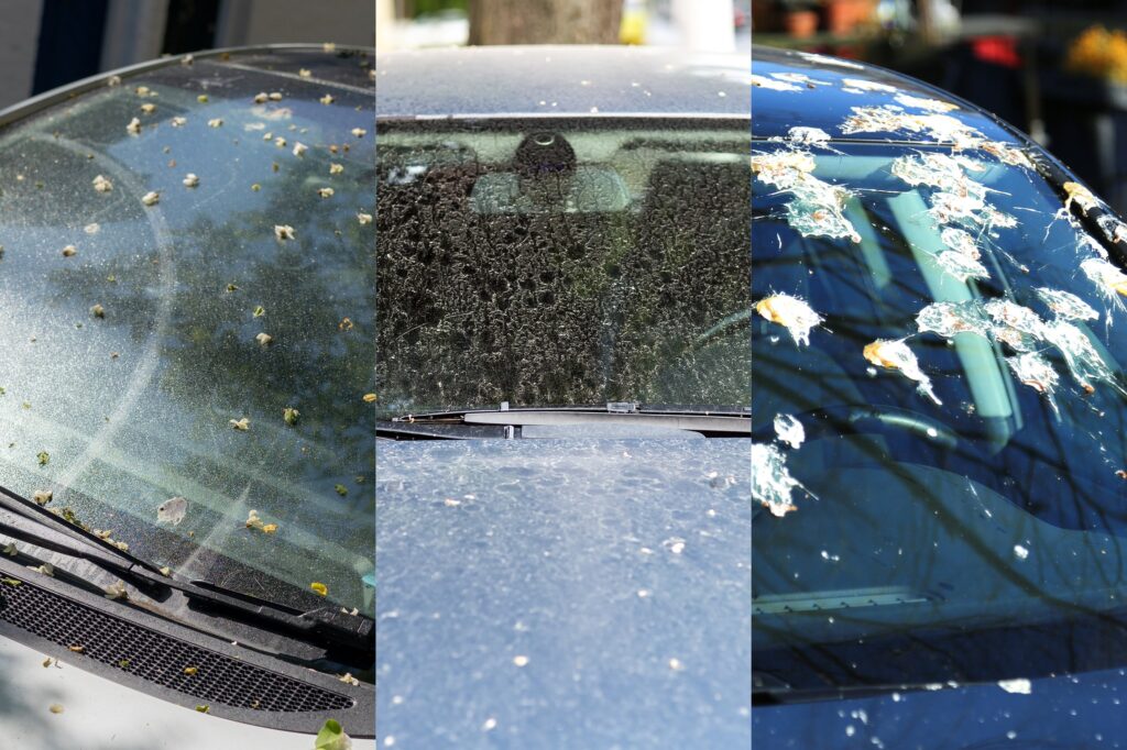 common windshield stains