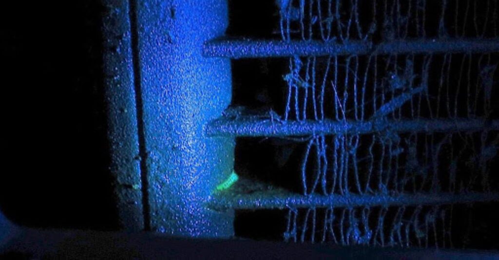 lincoln condenser leak using dye and black light