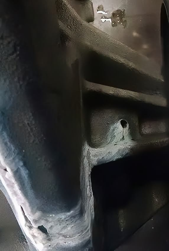 serpentine belt driven water pump leaking from the seal weep hole