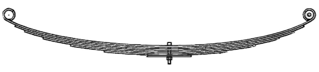 diagram of a car leaf spring