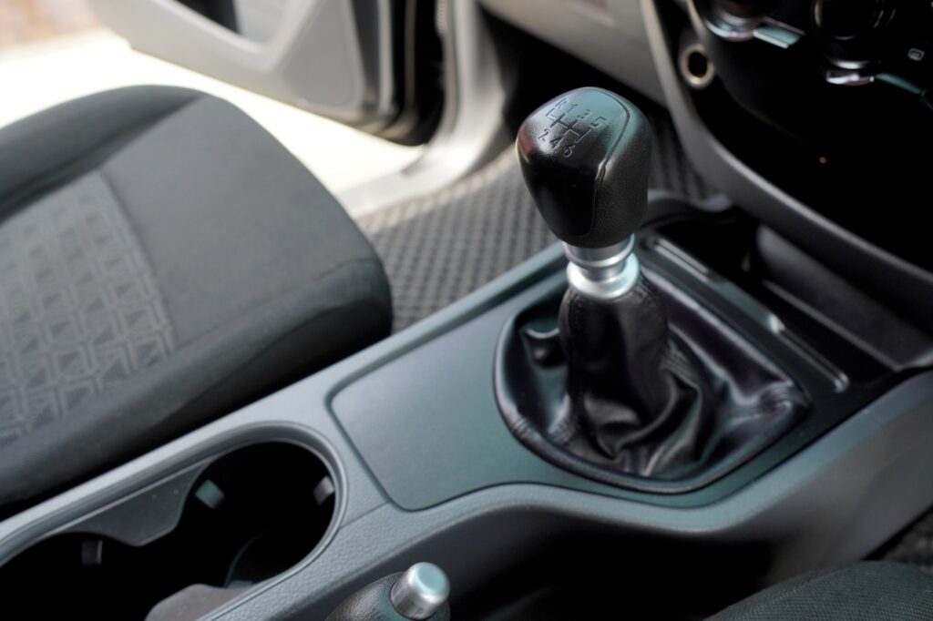 gear shifter of a used manual vehicle