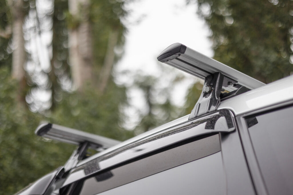 roof rack installed on station wagon