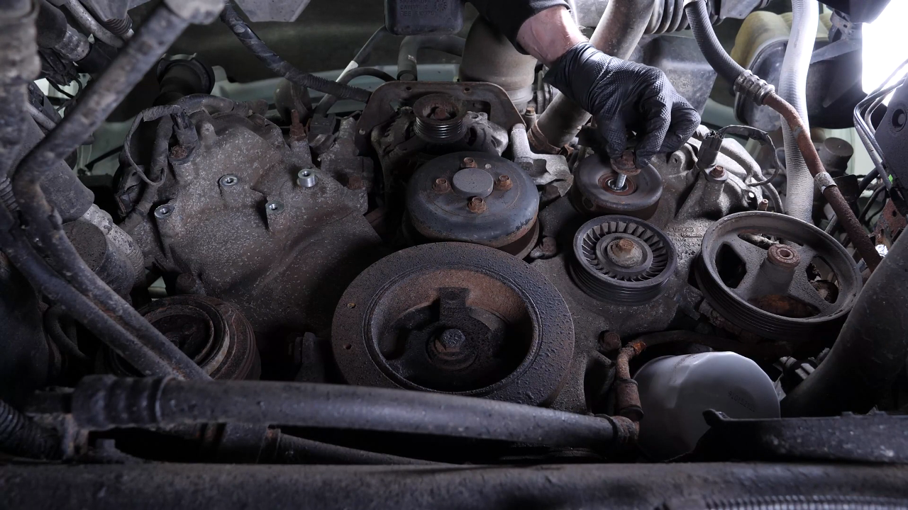 Remove the tensioner pulley